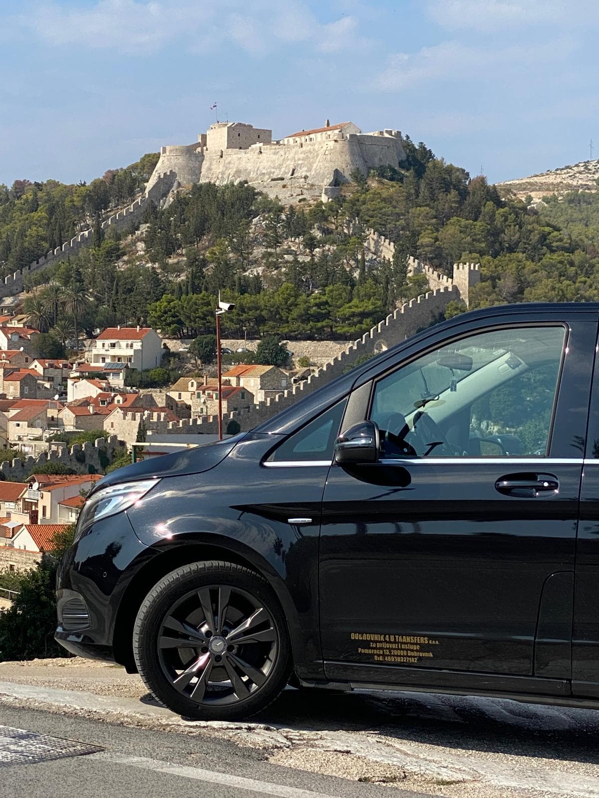 Black Mercedes V-Class fleet